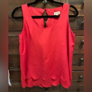 Maison Jules Scallop Hem Top